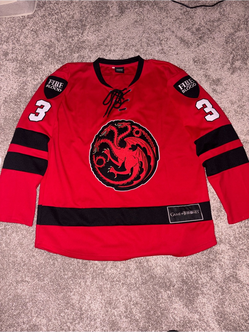 Targaryen Red Hockey Jersey
